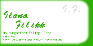 ilona filipp business card